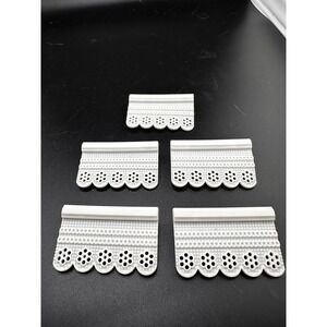 Playmobil Victorian Mansion White‎ Curtains Lot of 5 1989